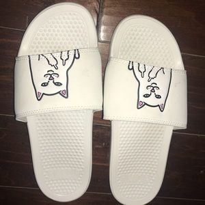 Men’s White Rip N Dip Slides